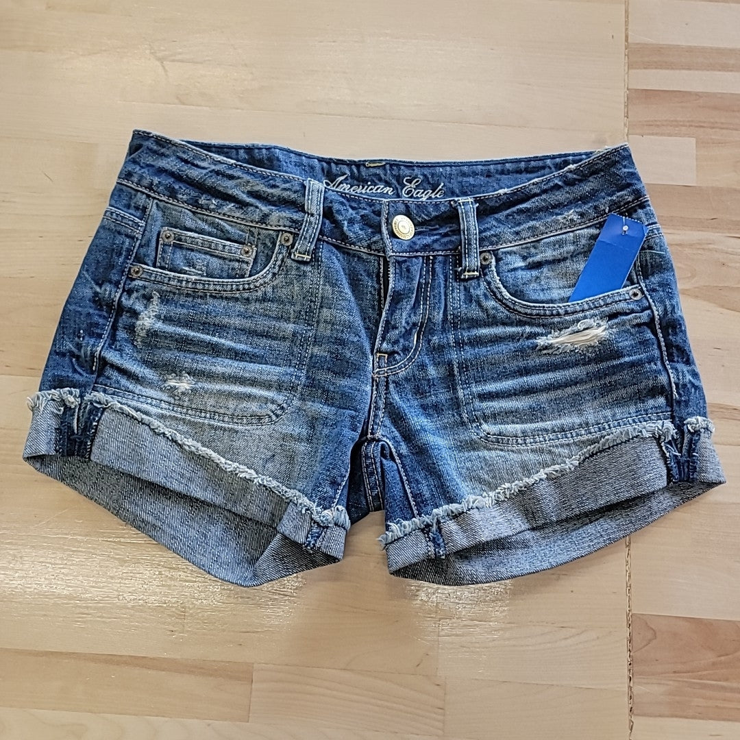 American Eagle Size 2 Blue Shorts