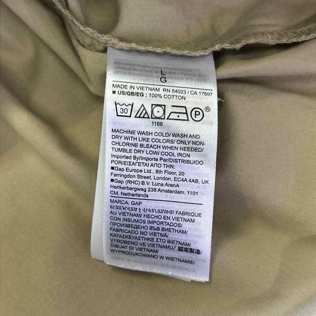 Gap Size L Tan Preloved Button Down LS