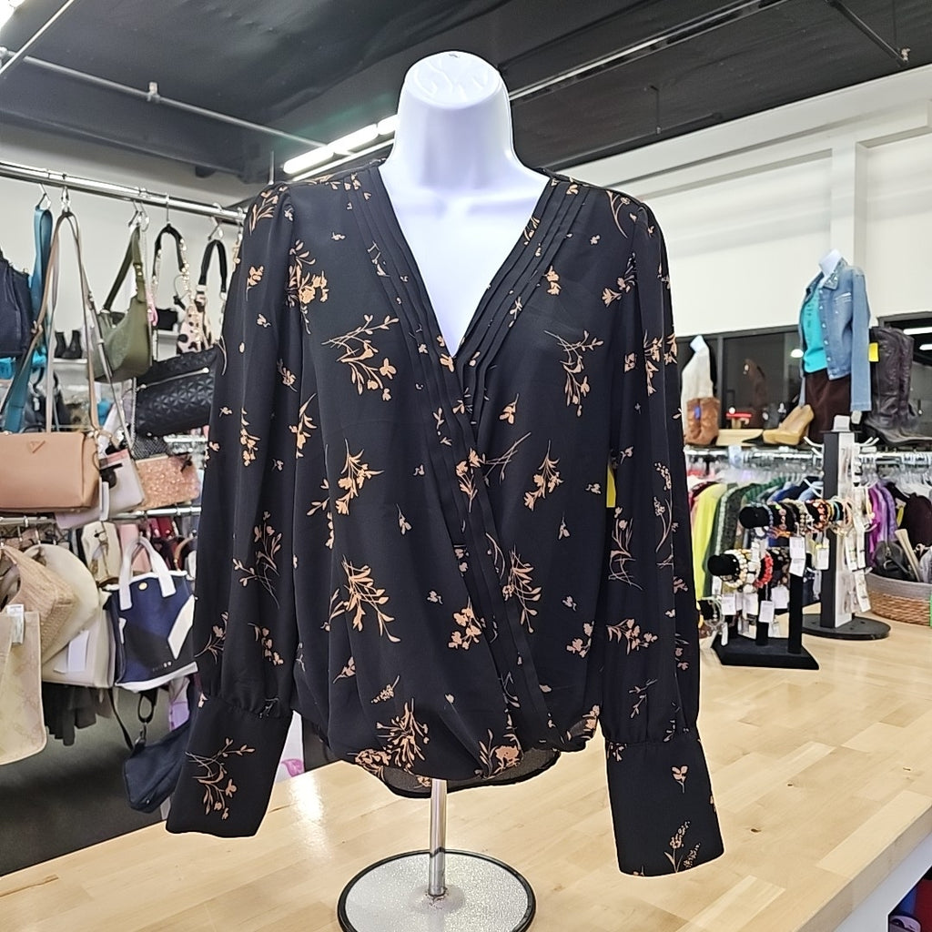 Halogen Size S Black Blouse