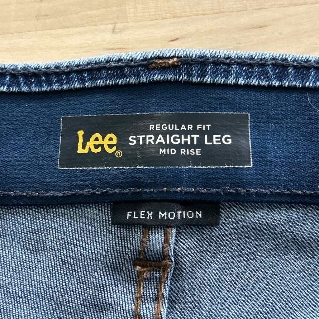 lee Size 16 Blue Denim Preloved Jeans