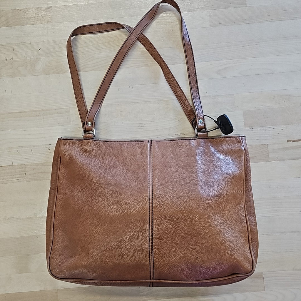 Genuine Leather Brown Tote Leather Purse