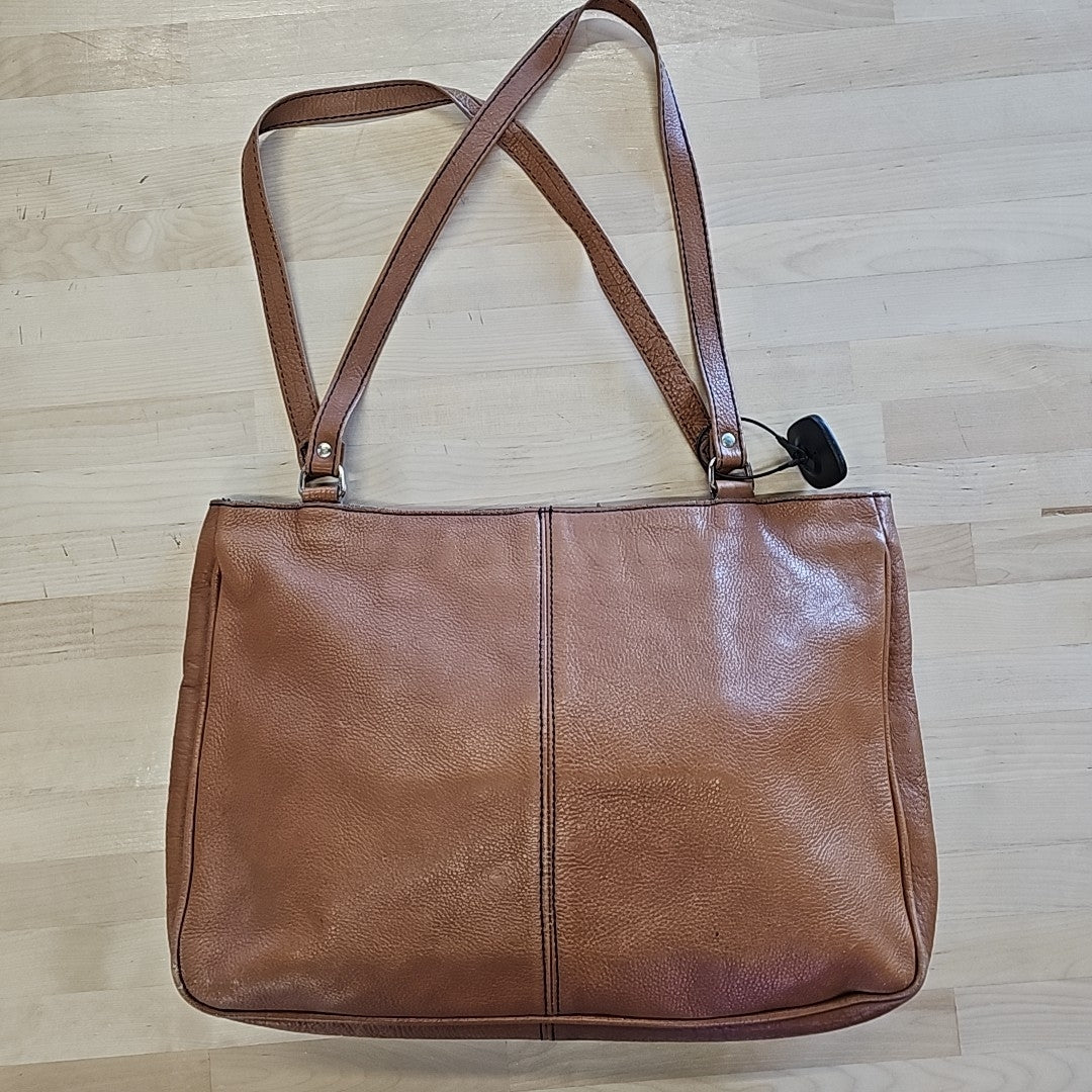 Genuine Leather Brown Tote Leather Purse