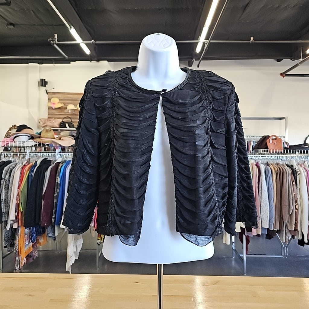 R&M Richards Size S Black Cardigan