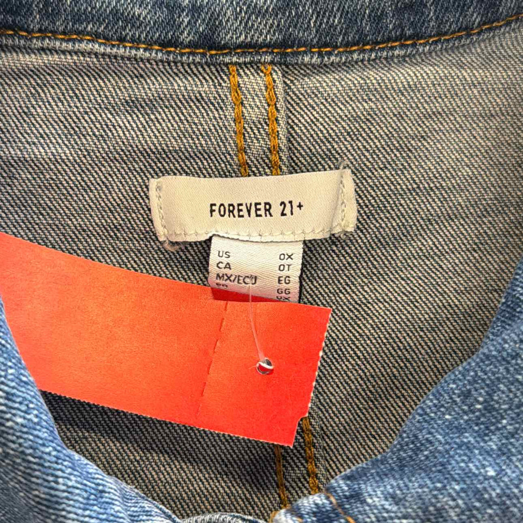 Forever 21 Size 0X Gold Denim Preloved 2 pc sets