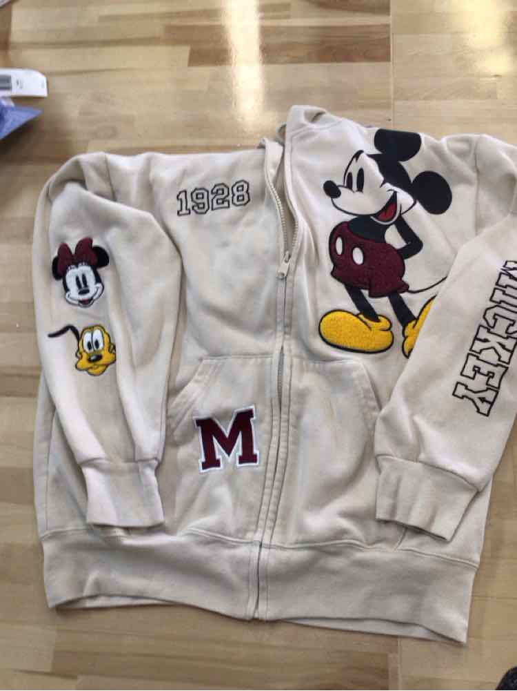 Disney Size M Beige Preloved Hoodie