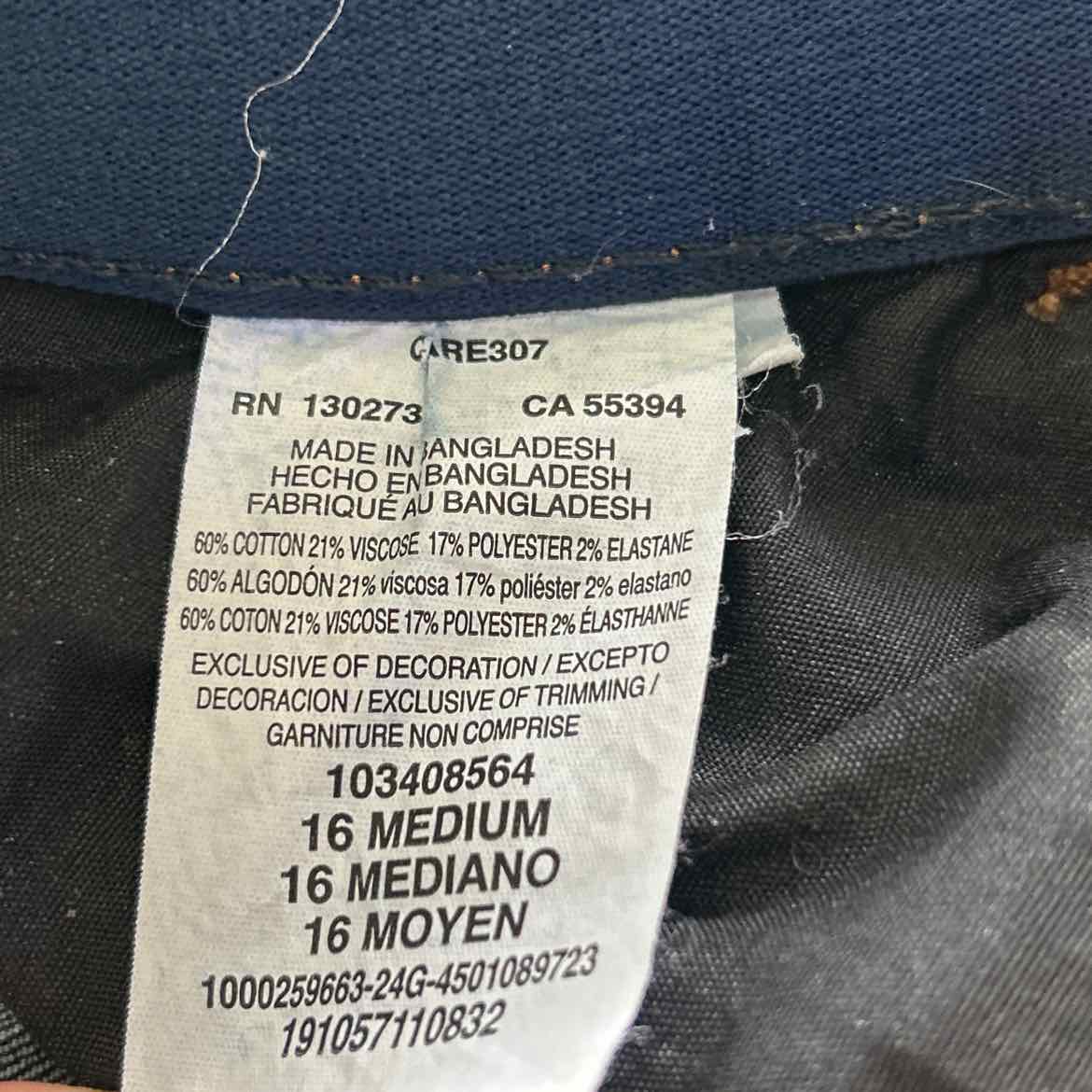 lee Size 16 Blue Denim Preloved Jeans