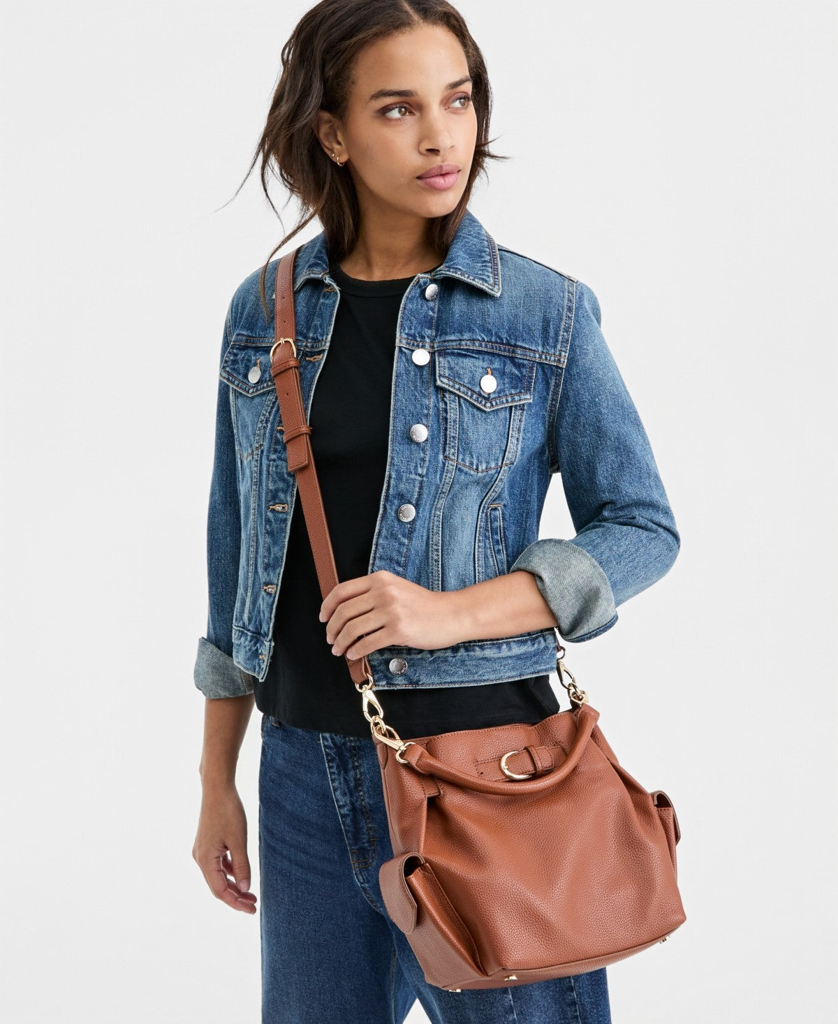 On 34th Somynn Solid Large Handbag, Exclusively at Macy's - Roasted Spice