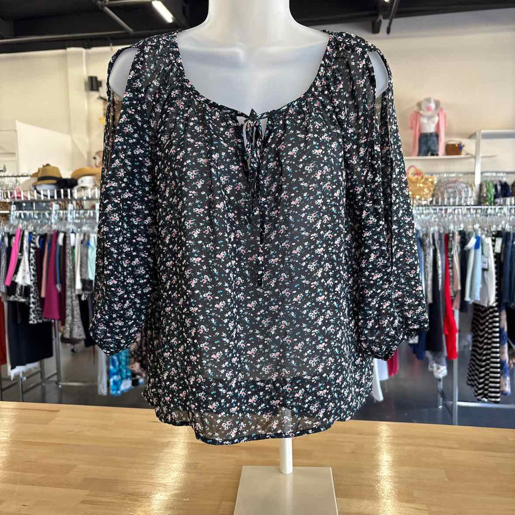 Charlotte Russe Size M Black Blouse