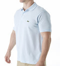 Lacoste Size L Men's Classic Pique 100% Cotton Short Sleeve Polo in Blue
