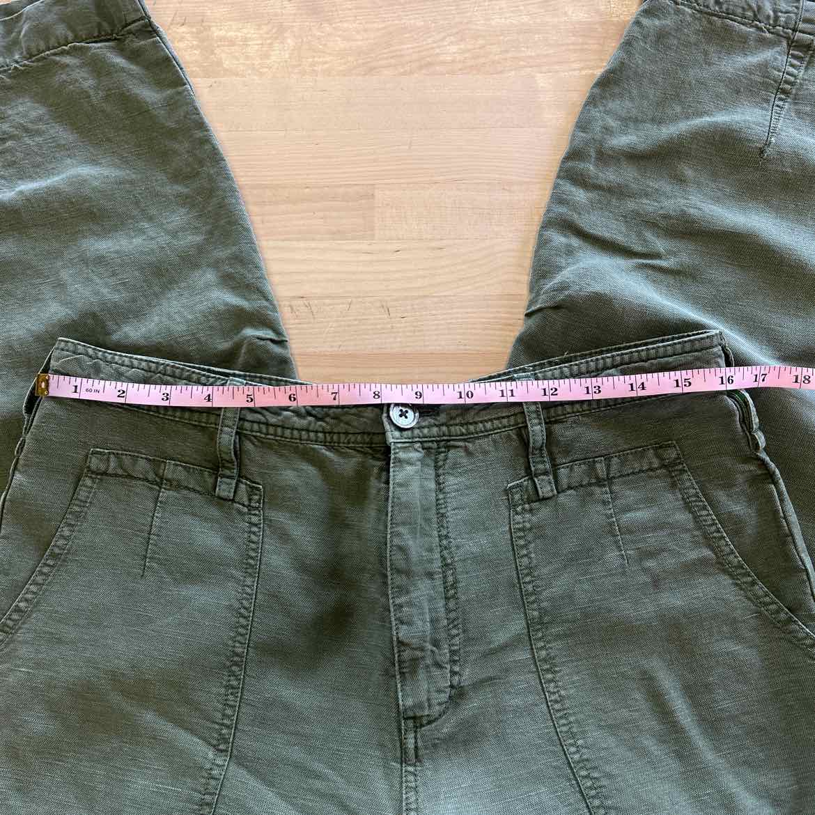 Anthropologie Size 10 Green Preloved Pants