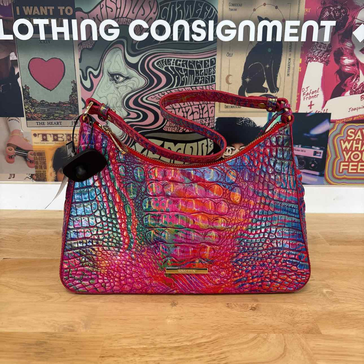 Brahmin Pink Preloved Handbag