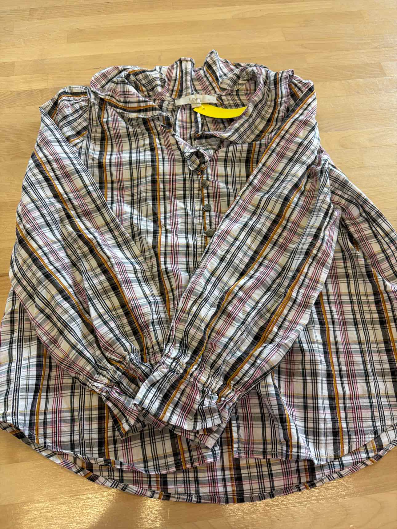 Loft Size M Multi - Fall Button Down Shirt