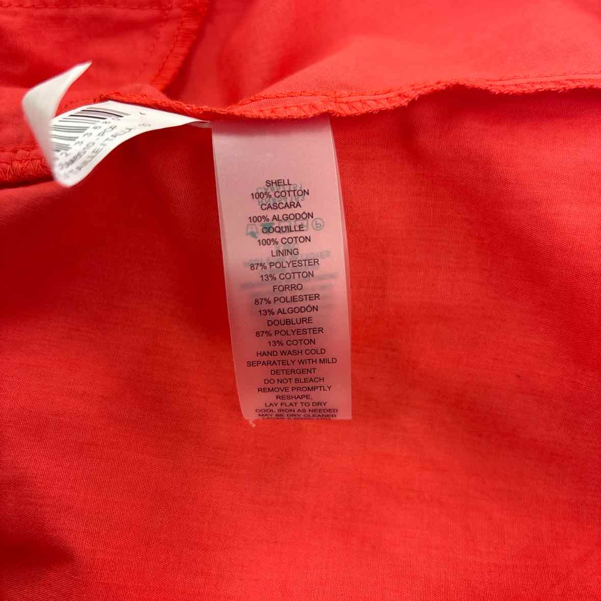 Vince Camuto Size 12 V-Neck Short-Puff-Sleeve Eyelet Dress