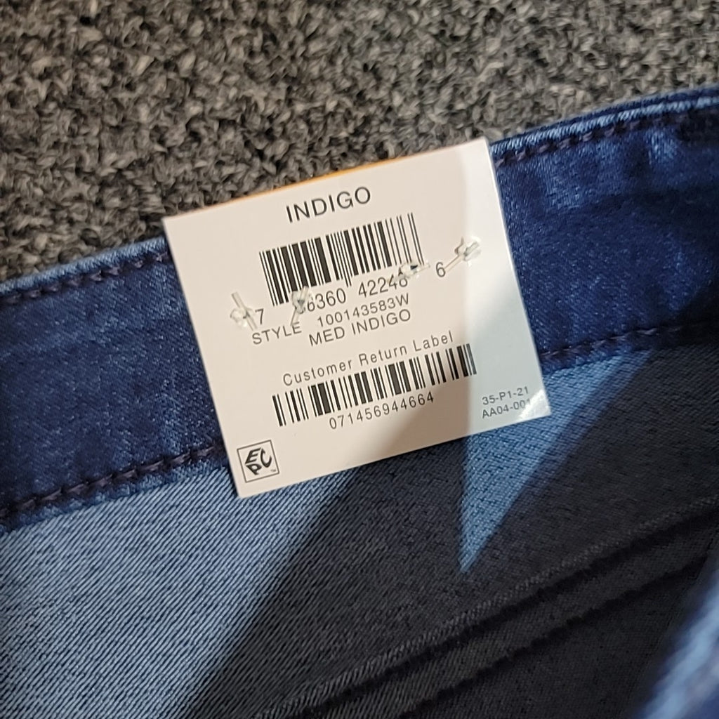 INC Size 24W Blue Cotton Jeans