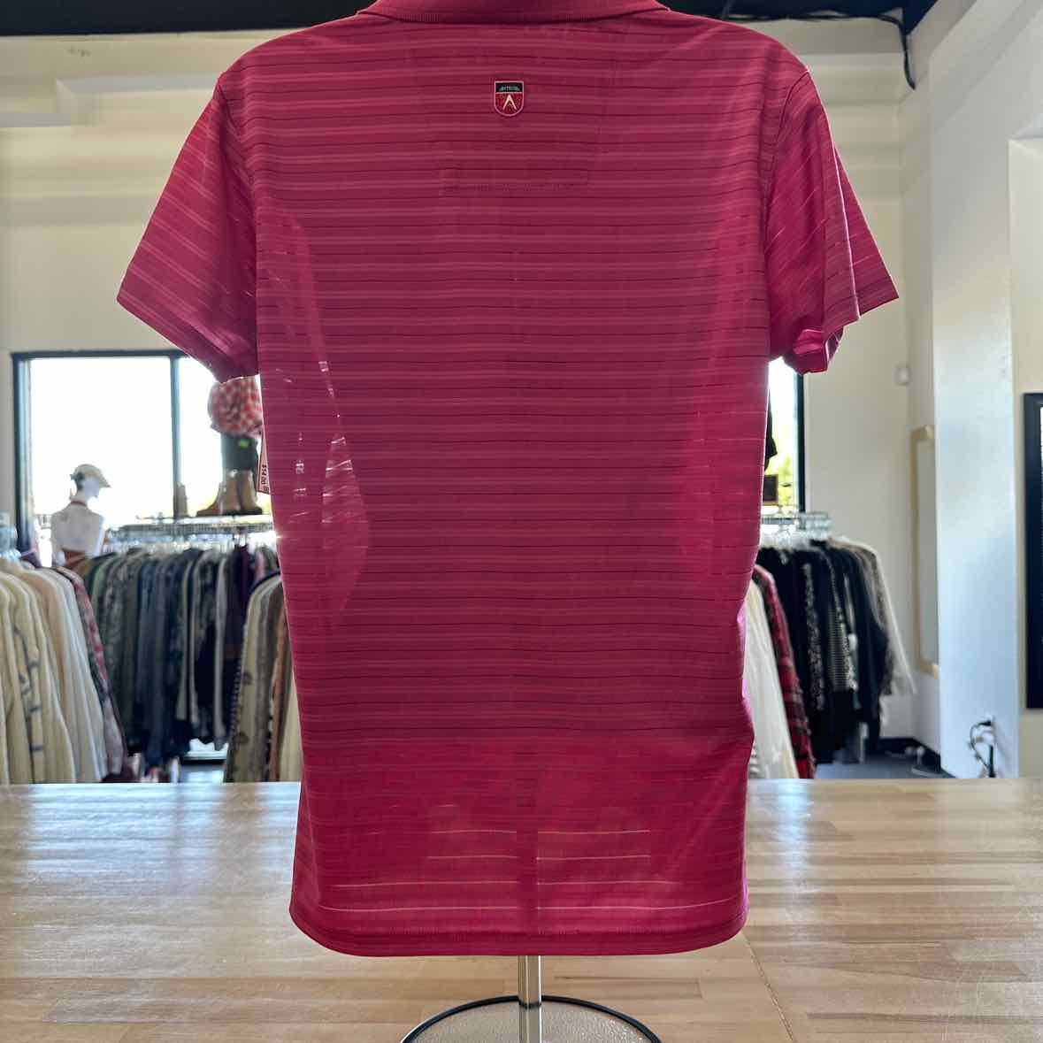 Antigua Size M Pink Polo