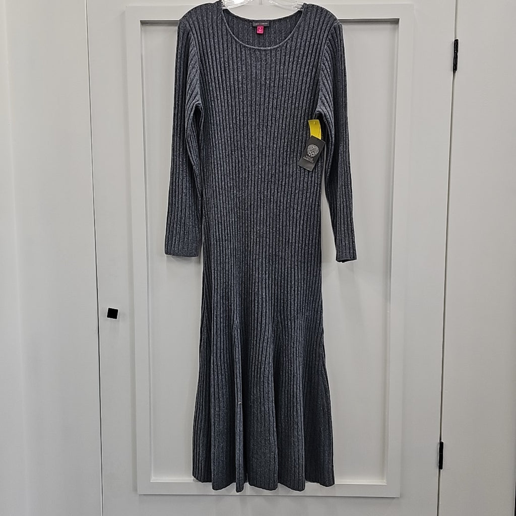 Vince Camuto Size XL Gray Knit Dress