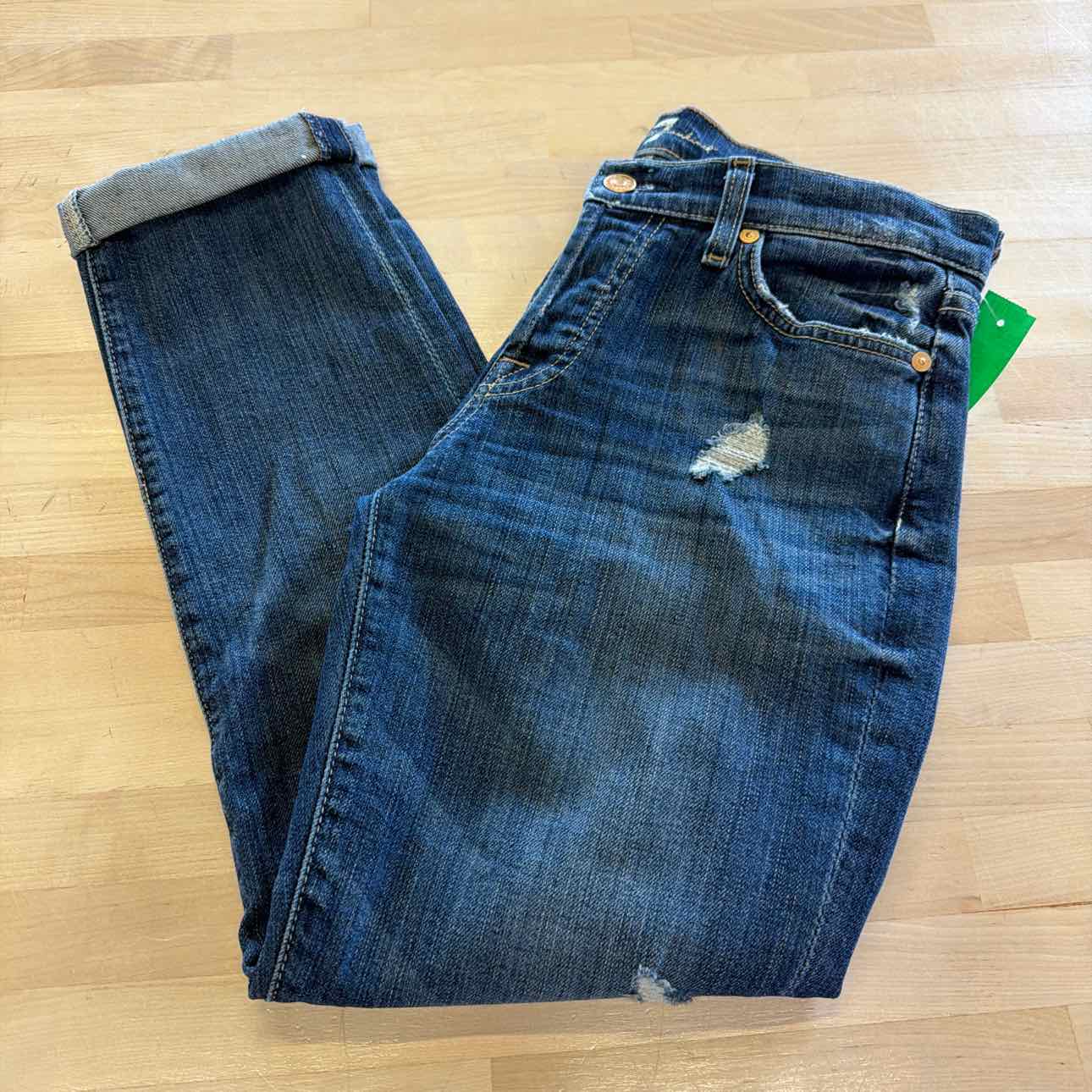 7 for all mankind Size 25 Blue Denim Preloved Jeans