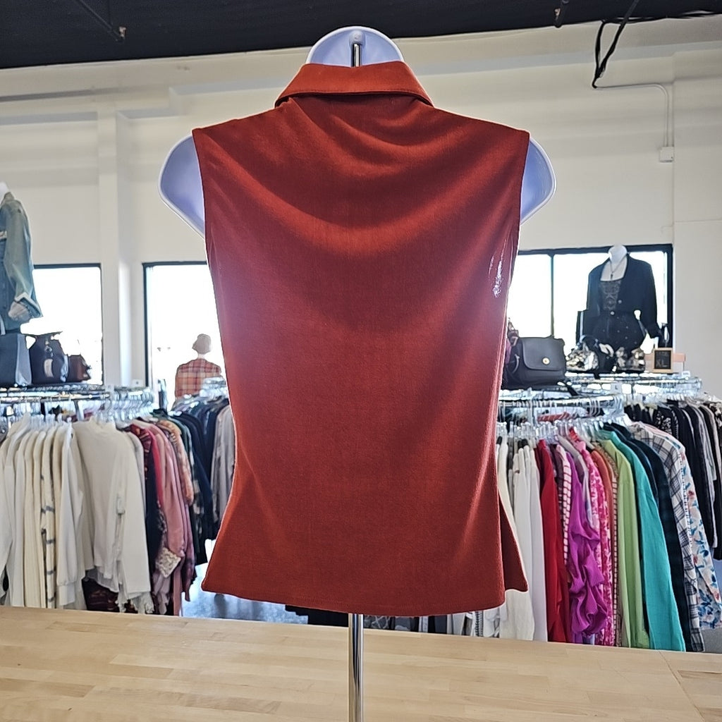 Bisou Bisou Size S Orange Sleeveless