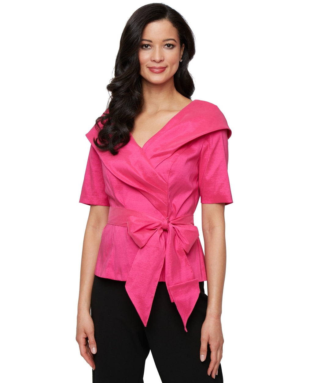 Alex Evenings Size S Pink New Blouse LS