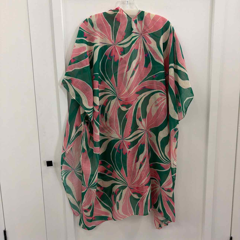 Nordstrom Rack Women Size OS Pink & Green Shawl