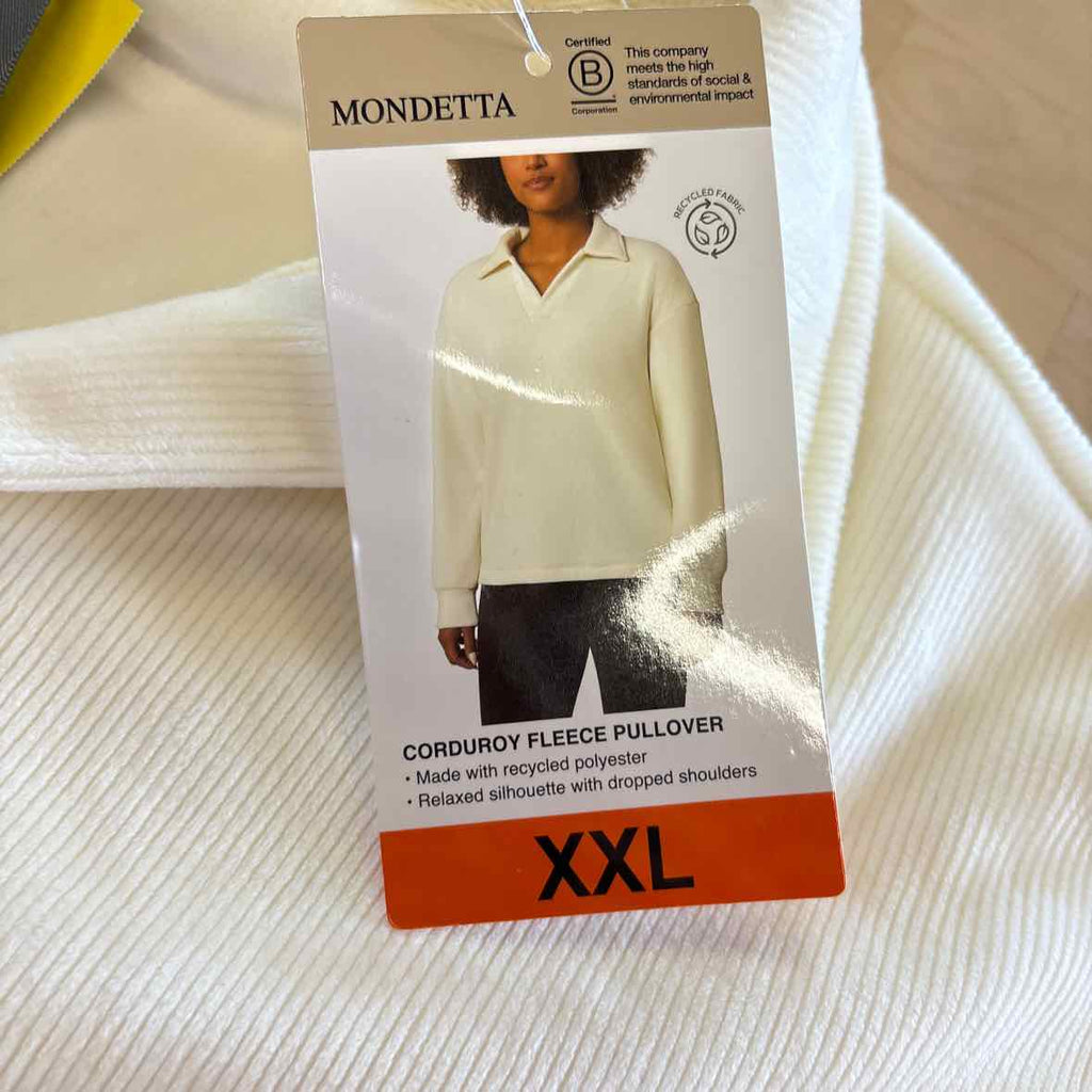mondetta Size XXL White Sweater