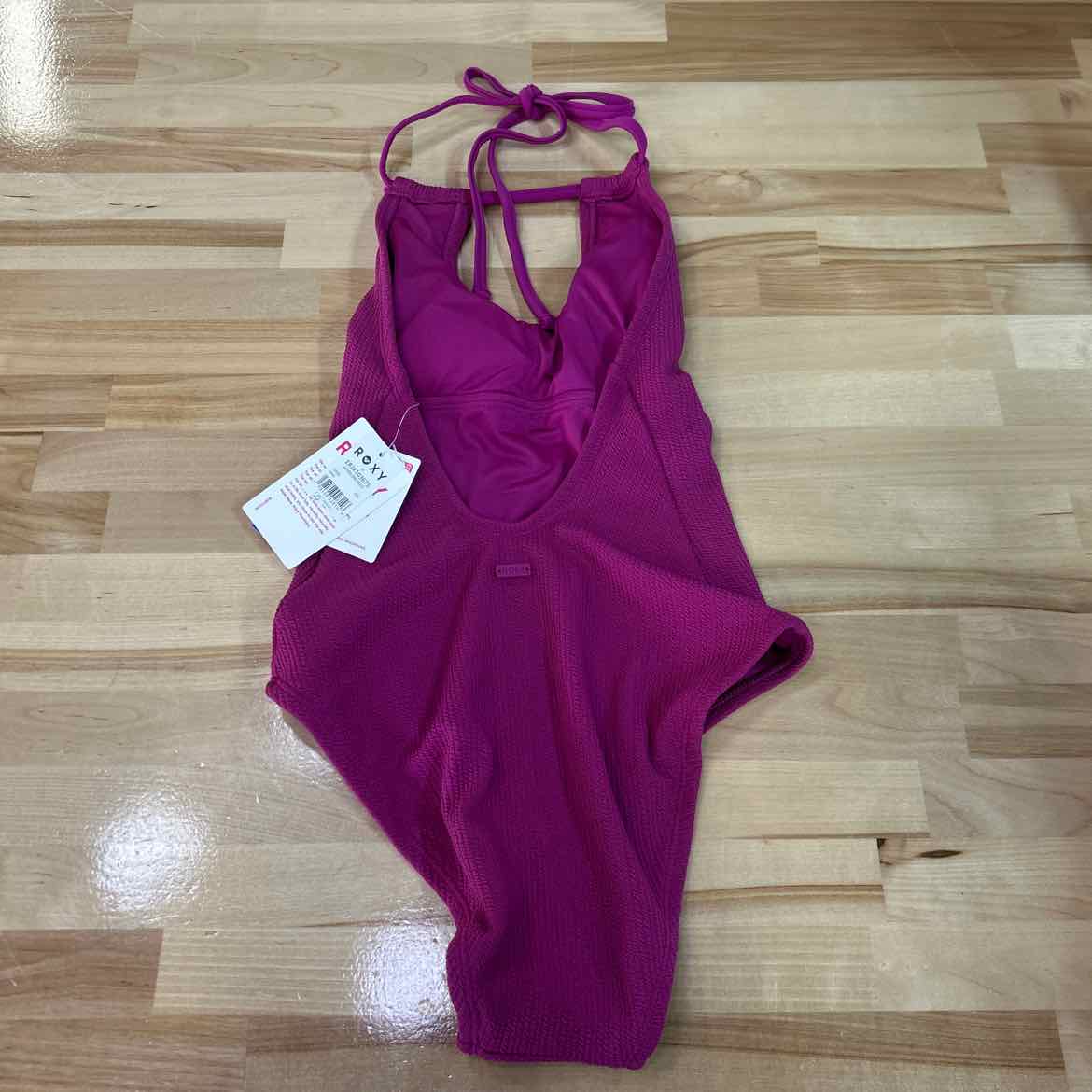 Roxy Juniors' Aruba Halter One-Piece Swimsuit - Wild Aster Pink