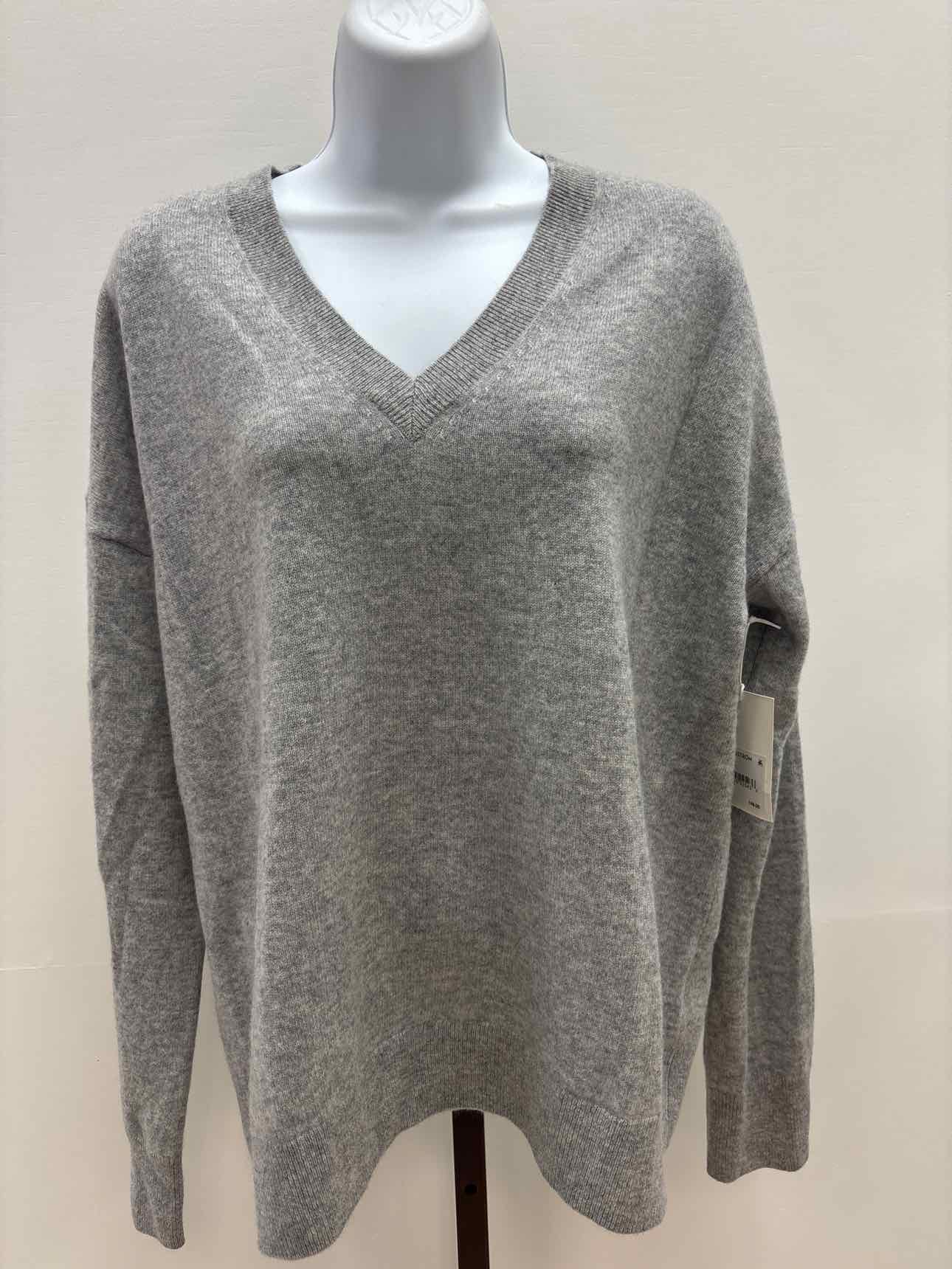 Nordstrom Rack Size L Gray Cashmere New Sweater