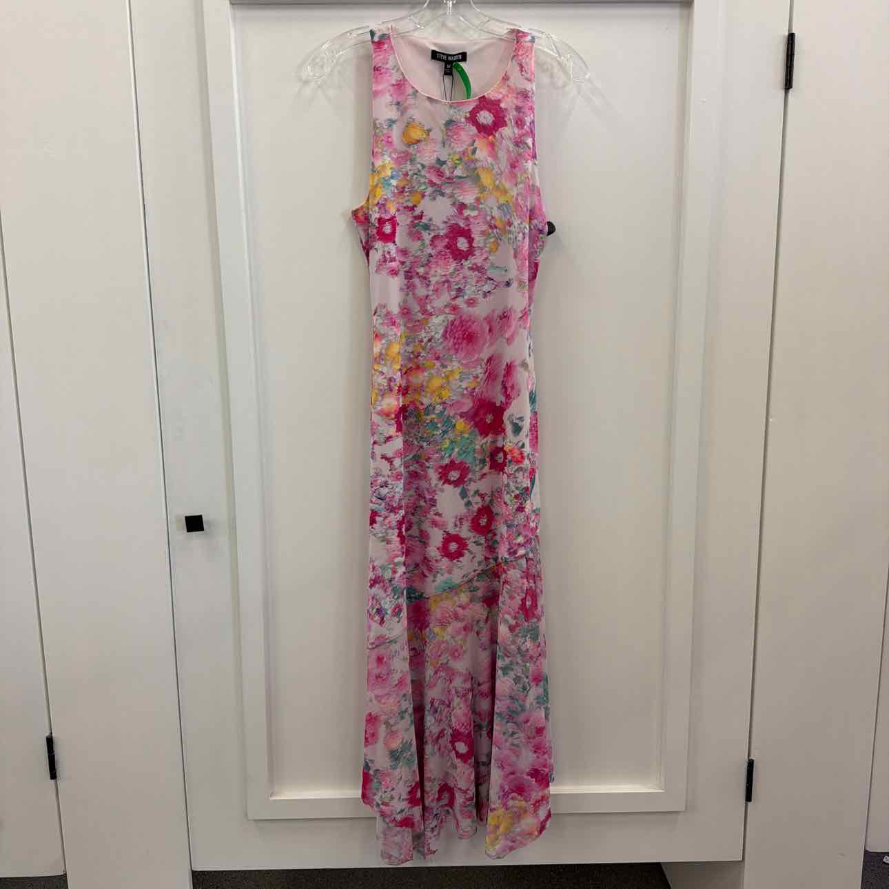 Steve Madden Women's Lanetta Asymmetric-Hem MIDI Dress - Pink Hydrangea