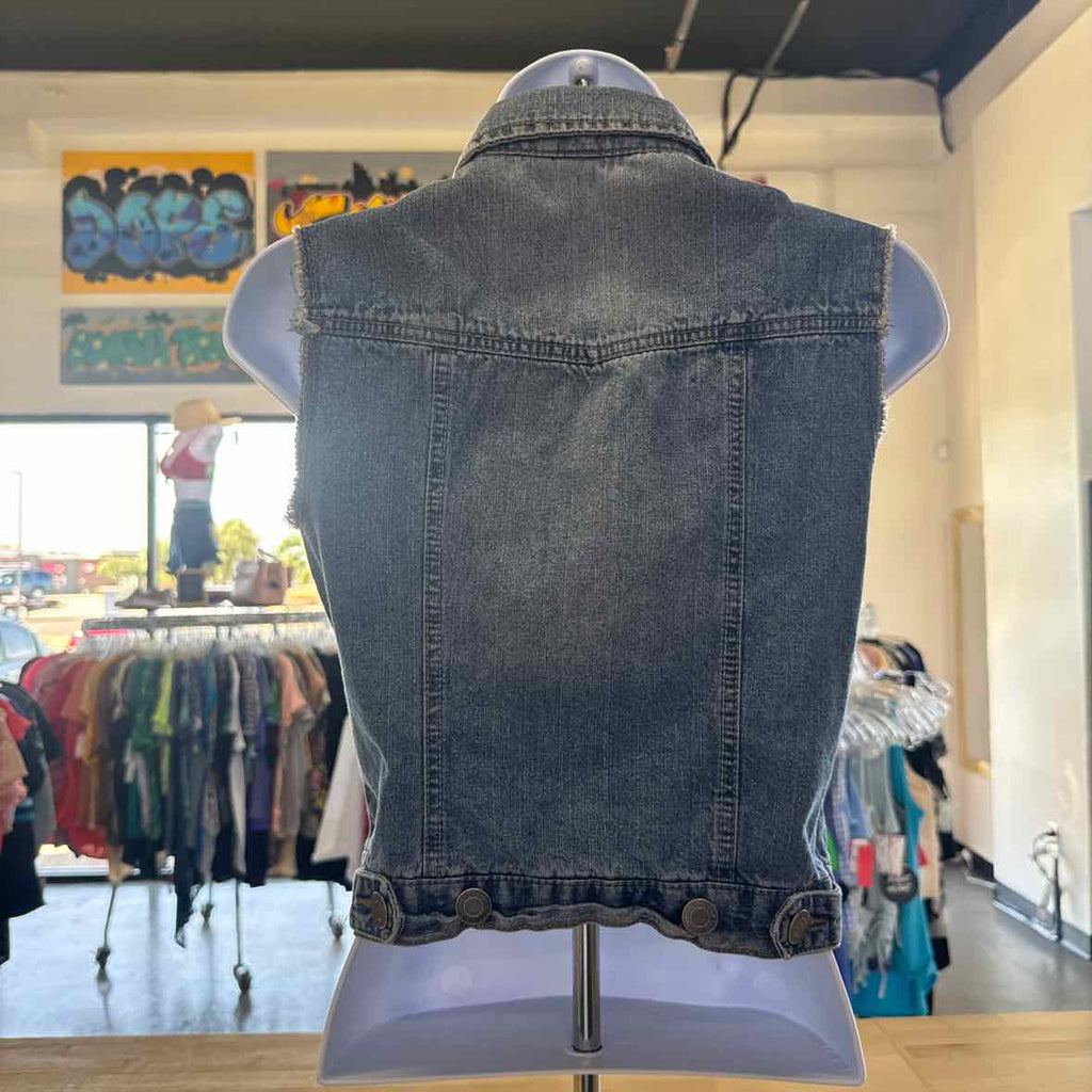 mossimo Size S Blue Denim Preloved Vest