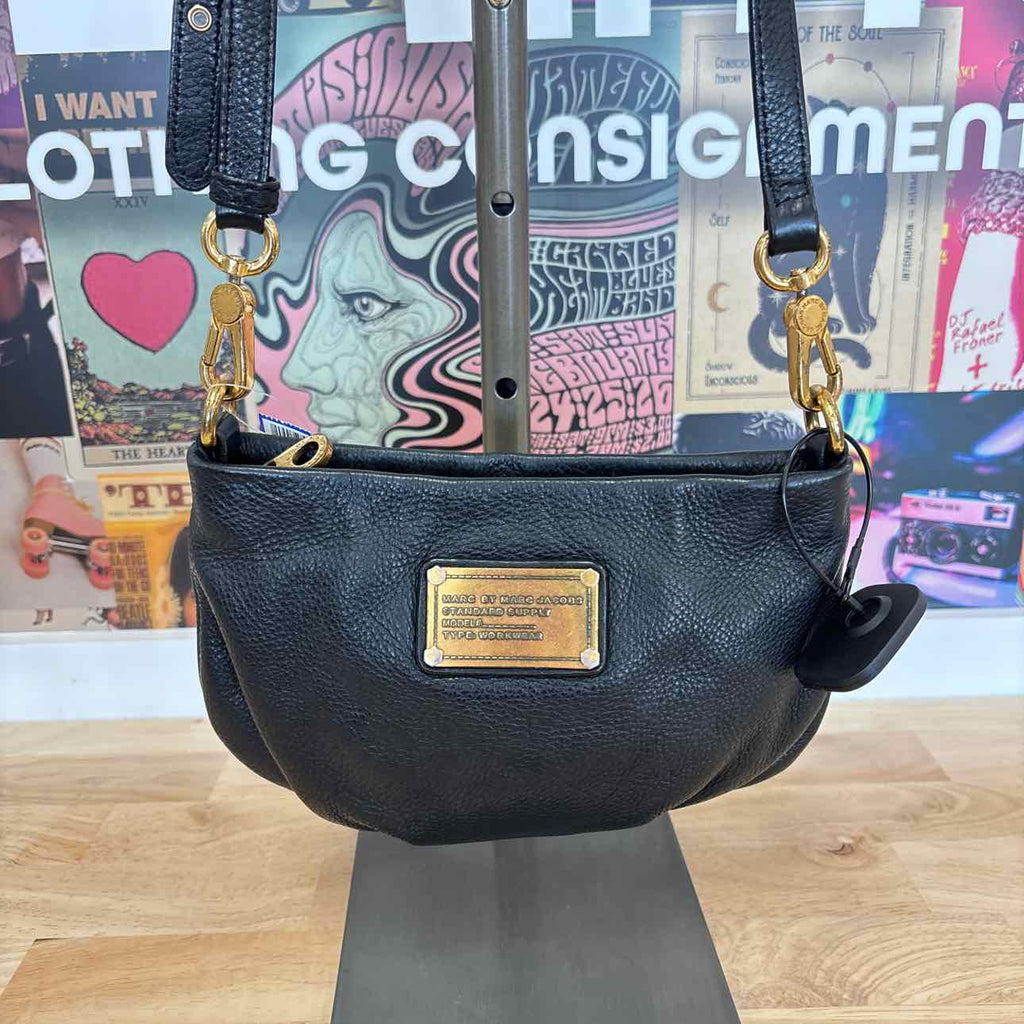 Marc Jacobs Black Crossbody Leather Purse