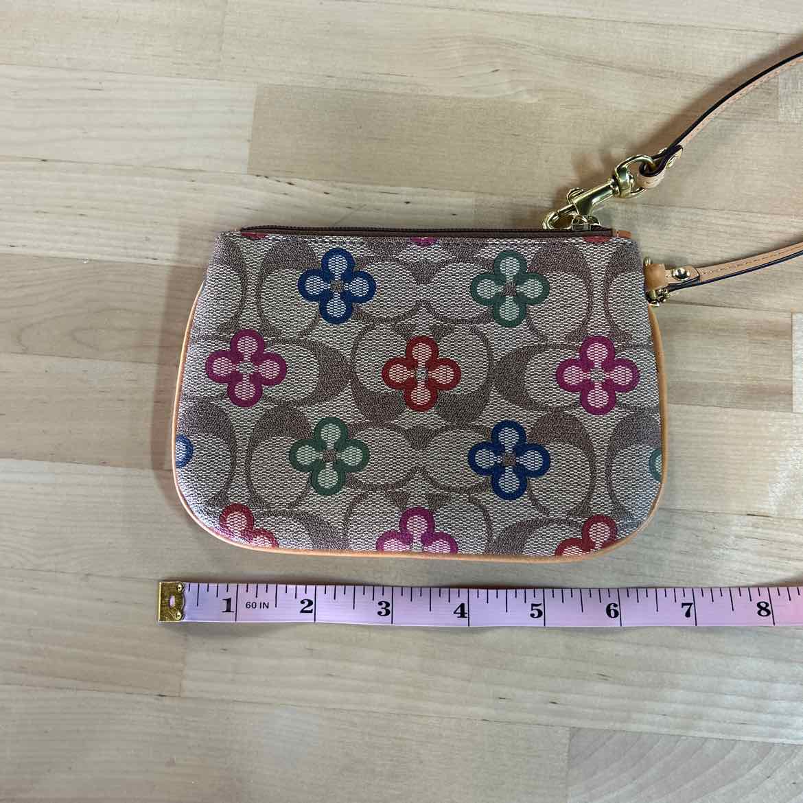 Coach Brown Wristlet