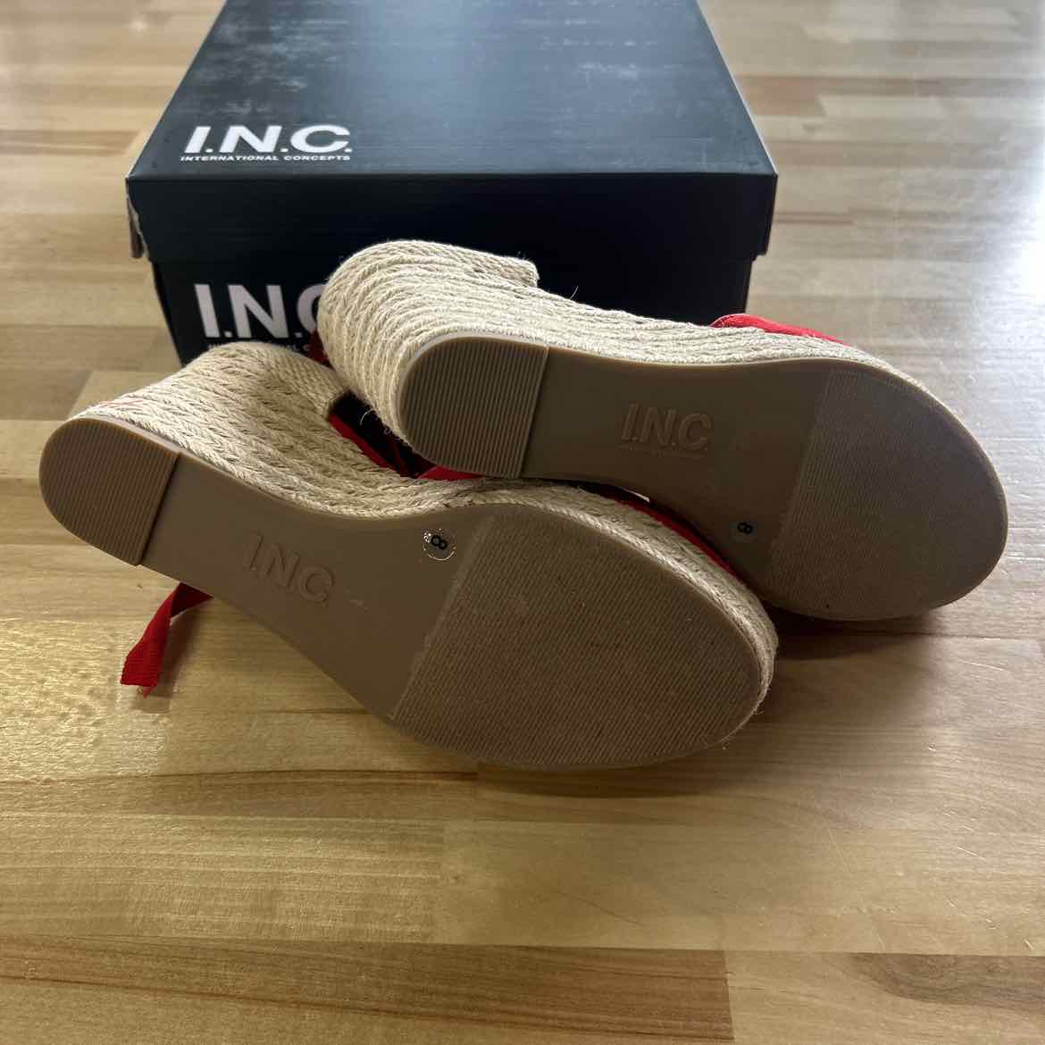 I.n.c. International Concepts Women's Merryy Espadrille Wedge Sandals - 8