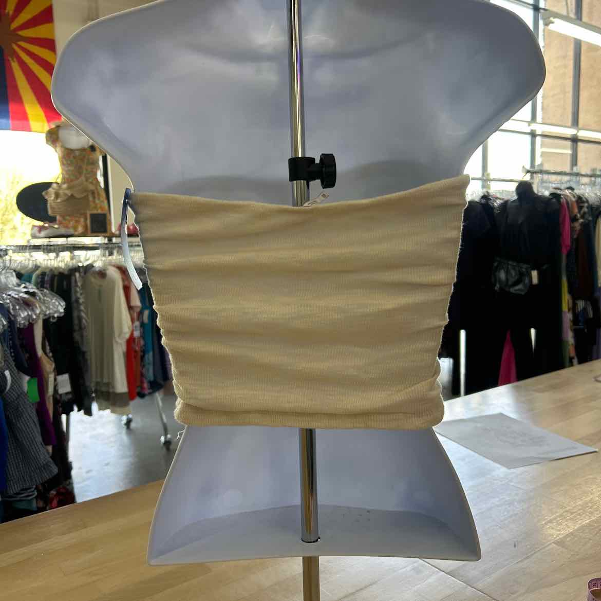 Free People Size XS Off White Preloved Tube