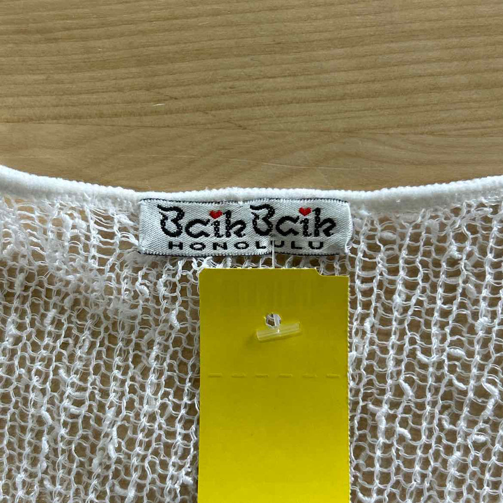 Baik Baik Honolulu Size S White Cardigan