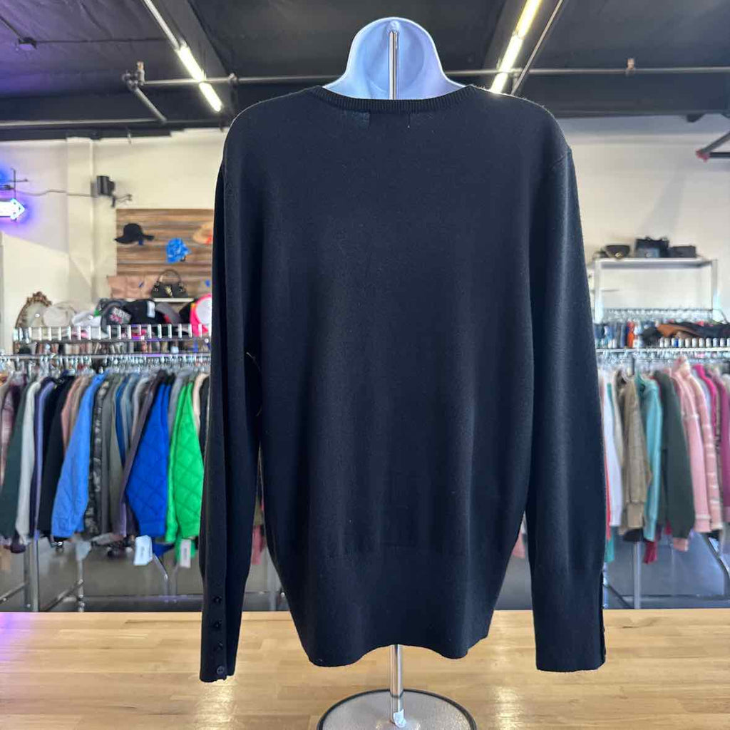 JM Collection Size XL Black Sweater