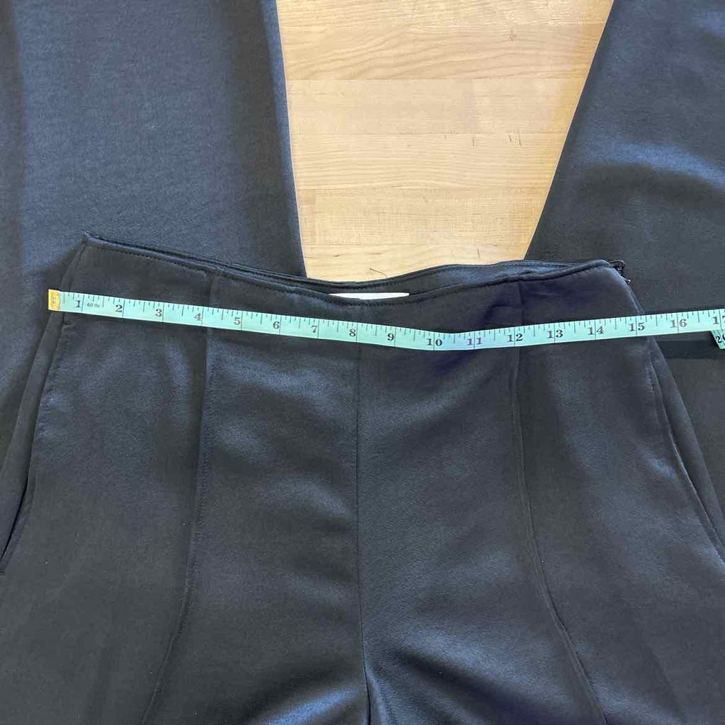 Dkny Petite Solid Fixed-Waist Slant-Pocket Wide-Leg Pants