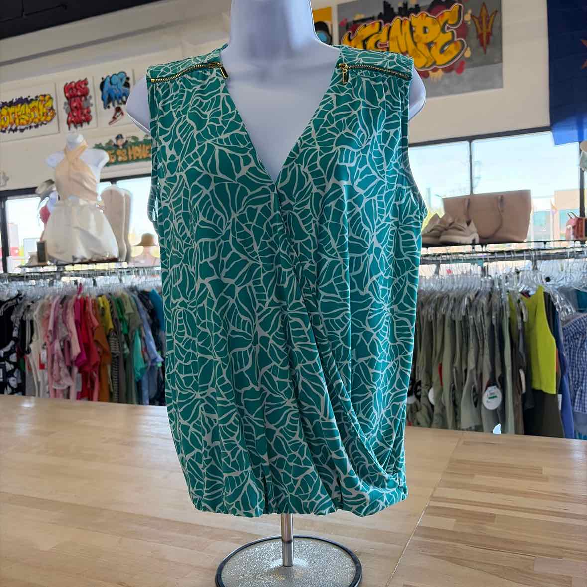INC Size S Blue Preloved Sleeveless