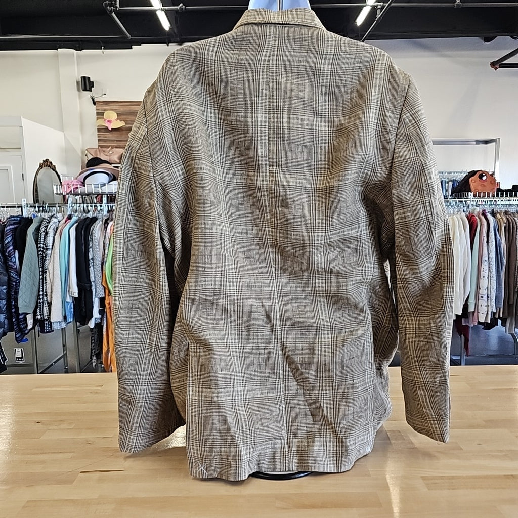 Club Room Size L Tan Blazer