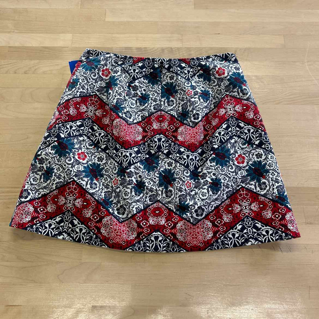 Express Size 6 Red White Blue Preloved Skirt