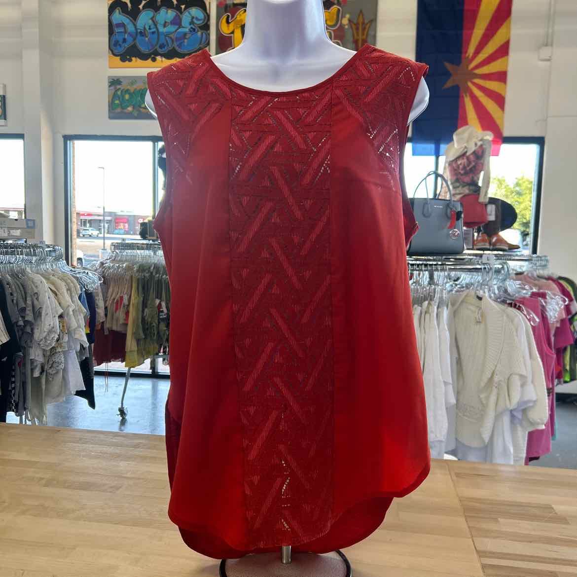 Banana Republic Size M Red Preloved Sleeveless