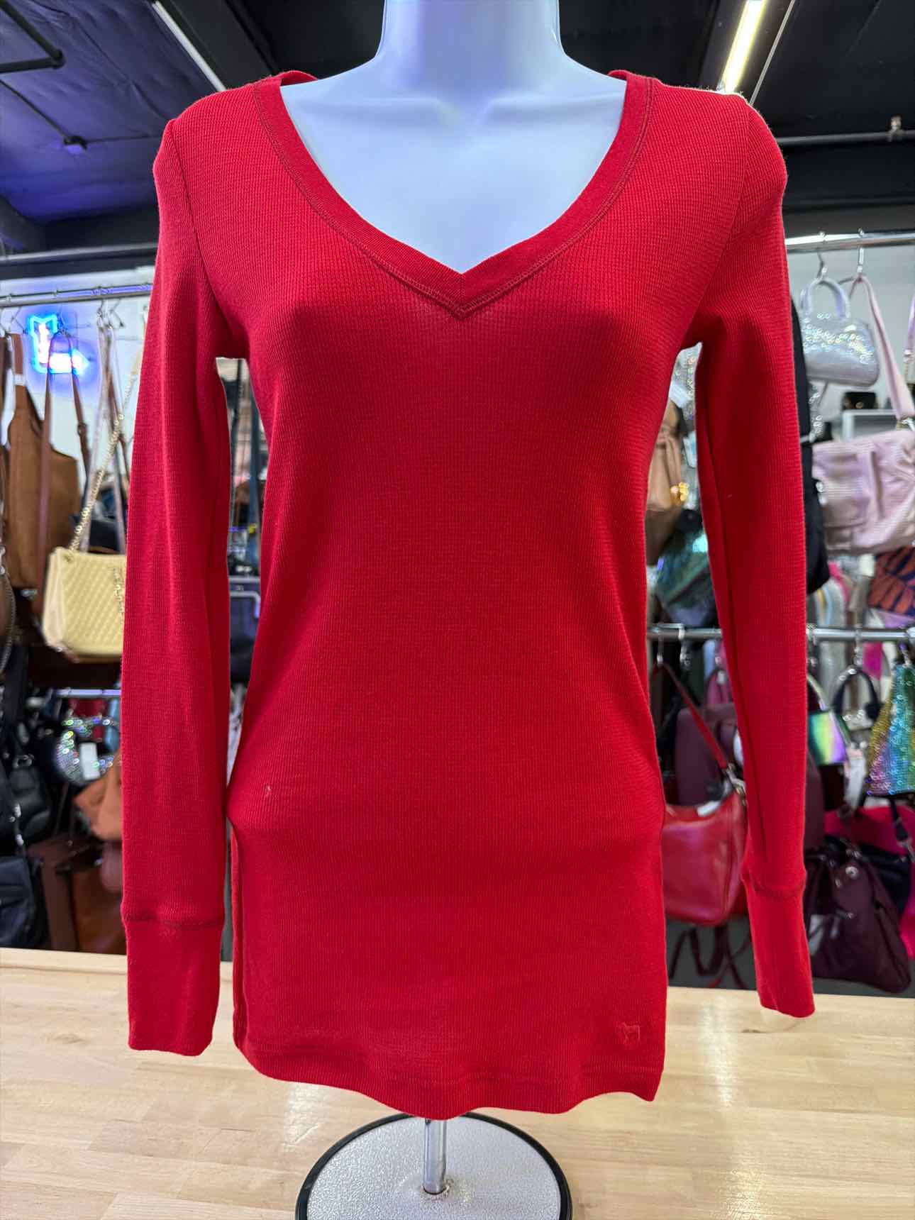 Pink Size XS Red Long Sleeve