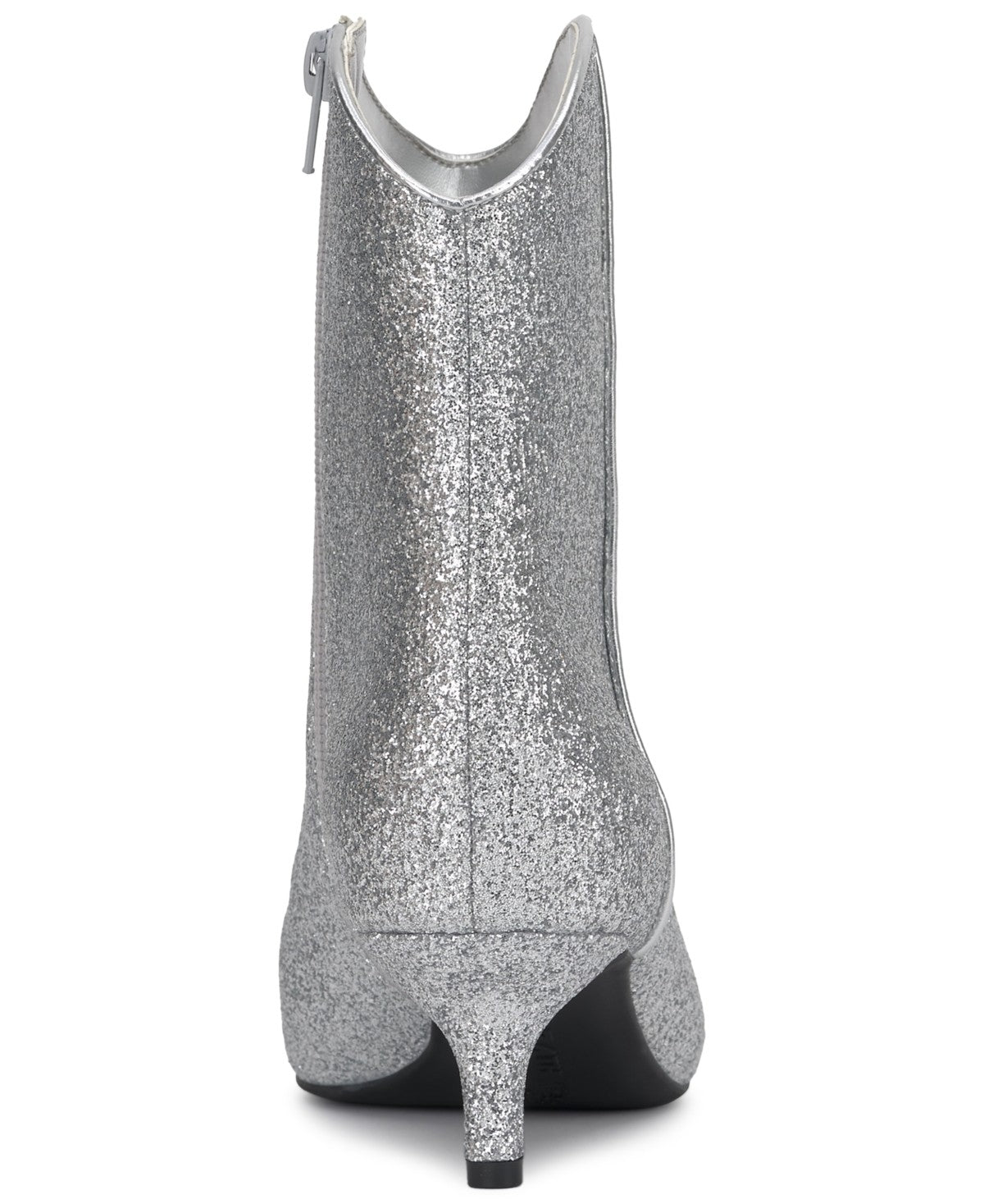 On 34th Aatira Tulip Booties Silver Glitter Size 7M