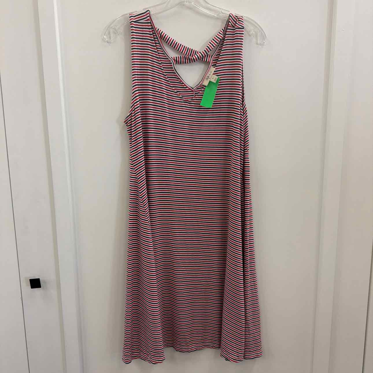 Style & Co. Size PL Red White Blue Preloved Dress
