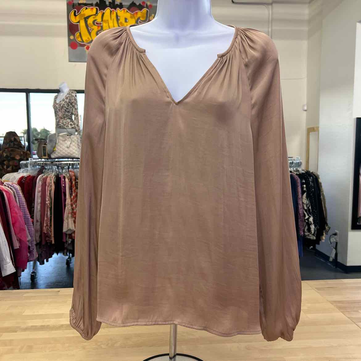 Banana Republic Size M Tan Blouse
