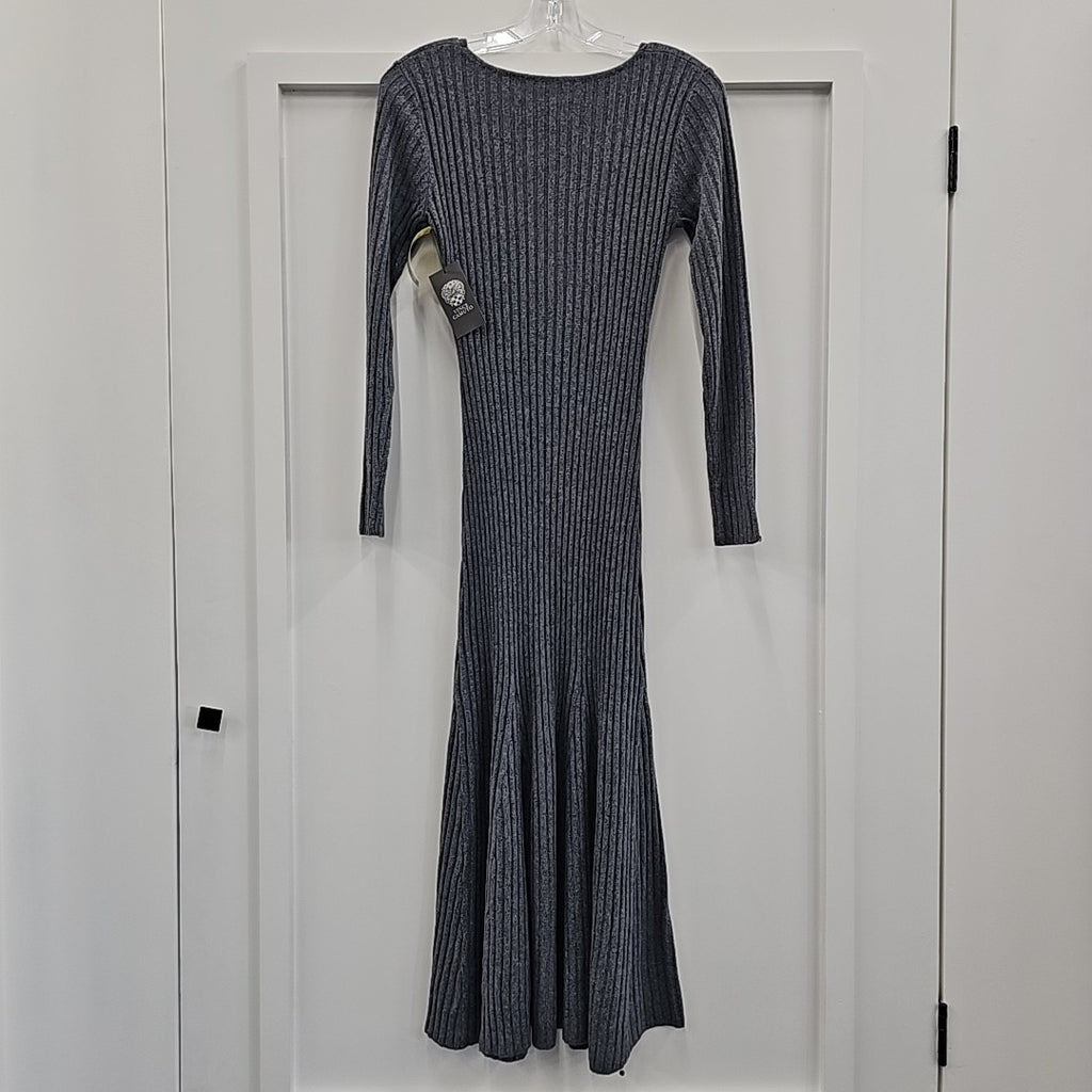 Vince Camuto Size XS Gray Knit Dress
