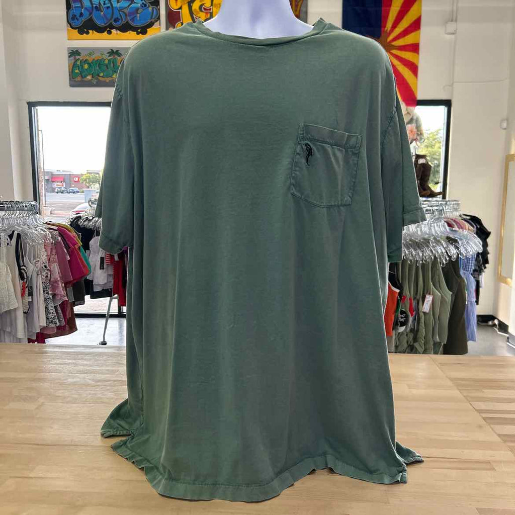 Caribbean Size 3XLT Green Preloved MENS T-shirt