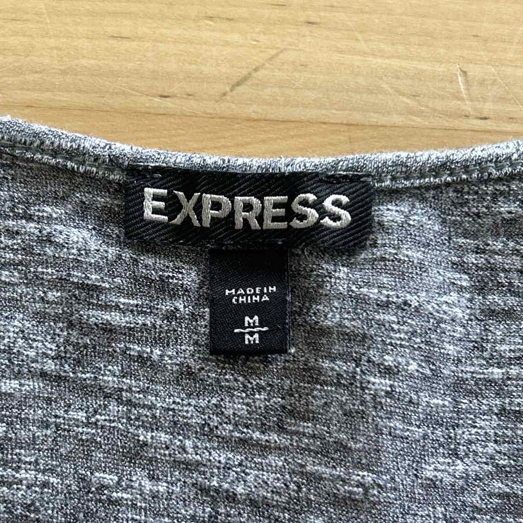 Express Size M Gray Preloved Tank