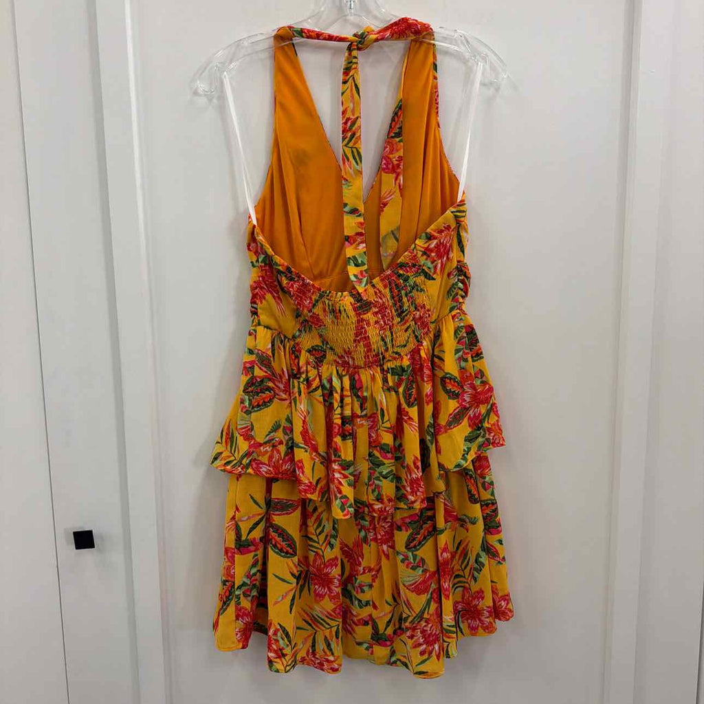 Bcx Juniors' Printed Halter-Style Mini Dress