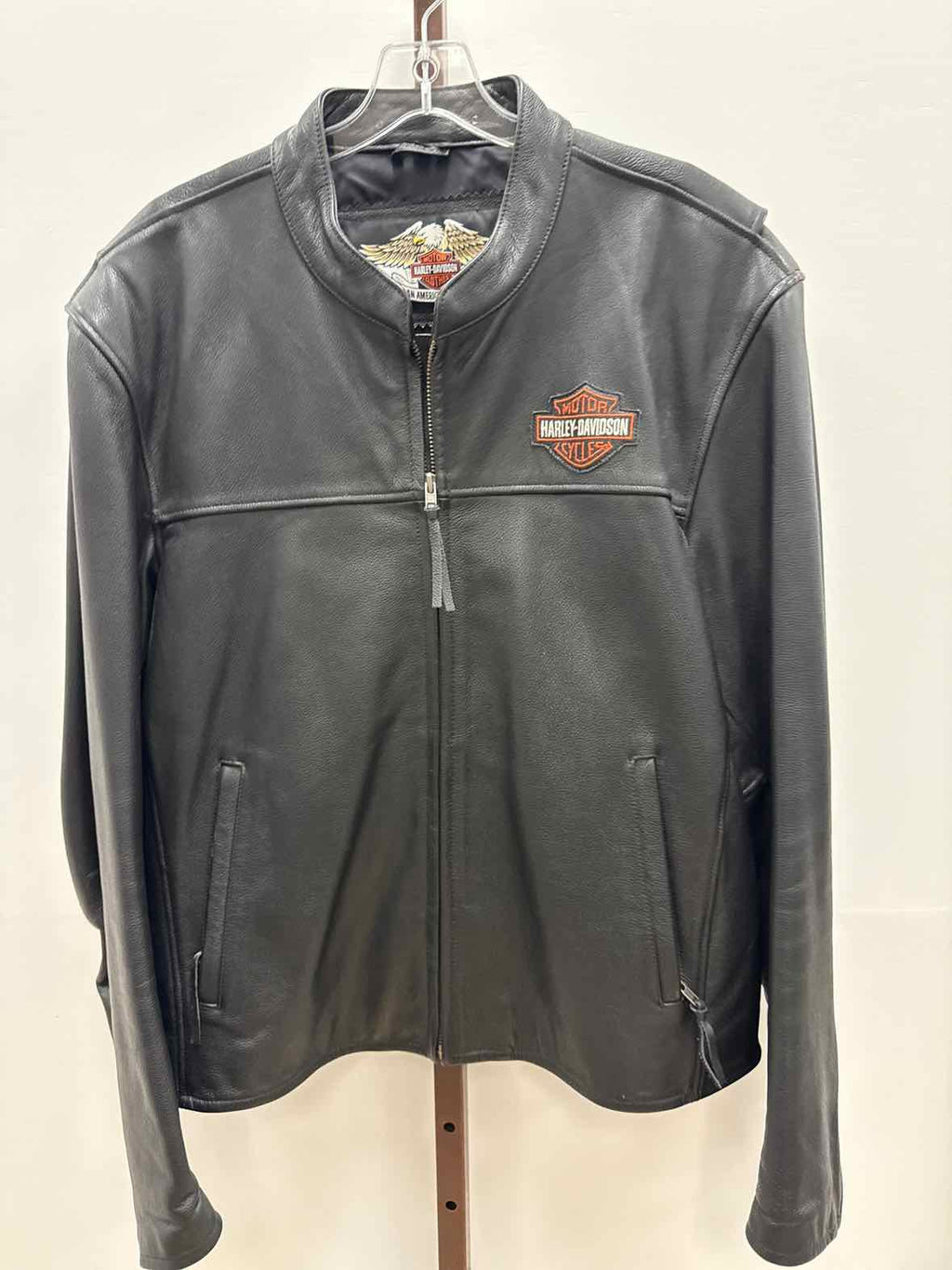 Harley Davidson Size XL Black Leather Moto Jacket