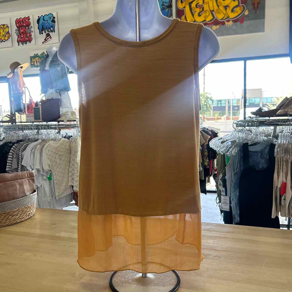 Kim & Cami Size S Orange Preloved Tank